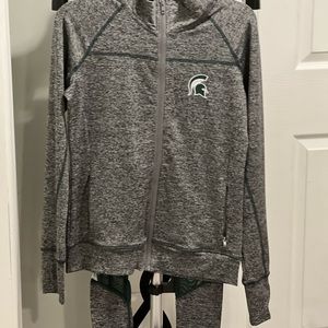 Michigan State Gear pants and jacket